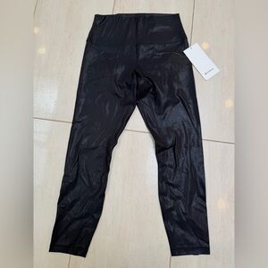 ❌SOLD❌NWT Lululemon Align High Rise Pant 25” in Black Shimmer in size 8